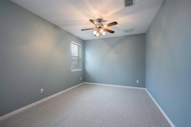 1635 Southwestern Dr, Allen, TX 75013 - empty room with ceiling fan, baseboards, and carpet floors