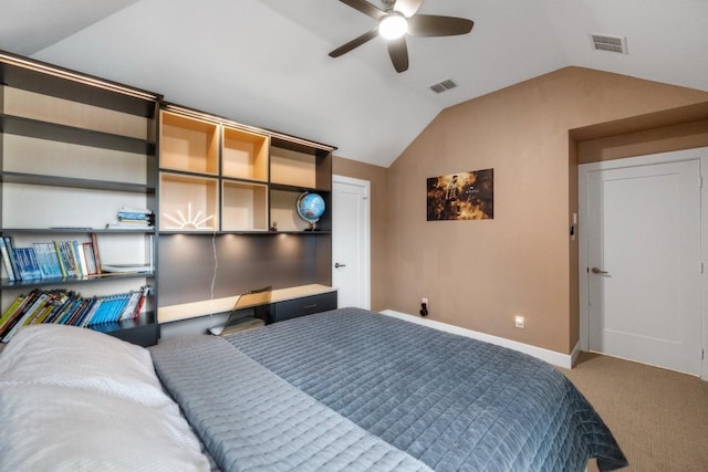 2104 Zaide Way, Celina, TX 75009 - bedroom featuring lofted ceiling, carpet, baseboards, and a ceiling fan