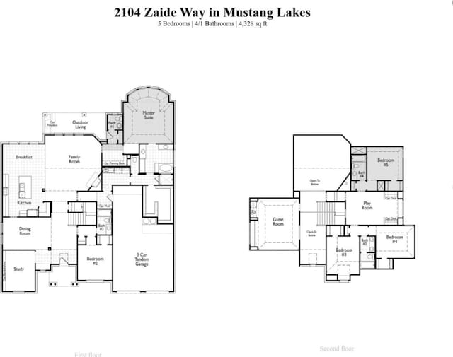 2104 Zaide Way, Celina, TX 75009 - property floor plan