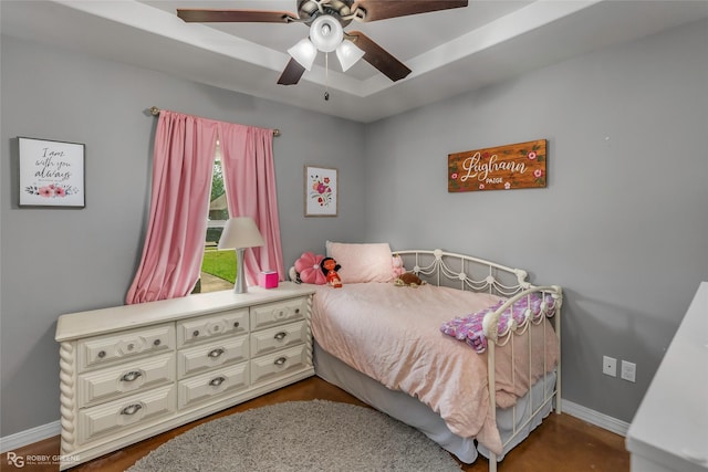 181 Bent Tree Loop, Haughton, LA 71037 - bedroom with baseboards and ceiling fan
