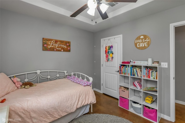 181 Bent Tree Loop, Haughton, LA 71037 - bedroom with baseboards and ceiling fan