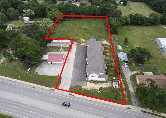 18747 Fm 2493, Flint, TX 75762 - aerial overview of property's location featuring property parcel outlined