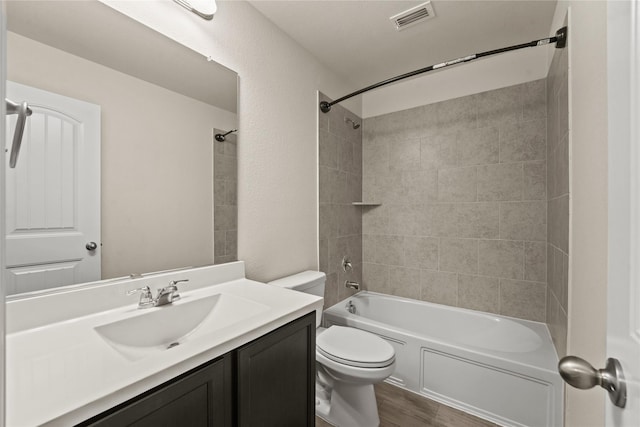 906 Silverbell St, Princeton, TX 75407 - full bath featuring vanity,  shower combination, and wood finished floors