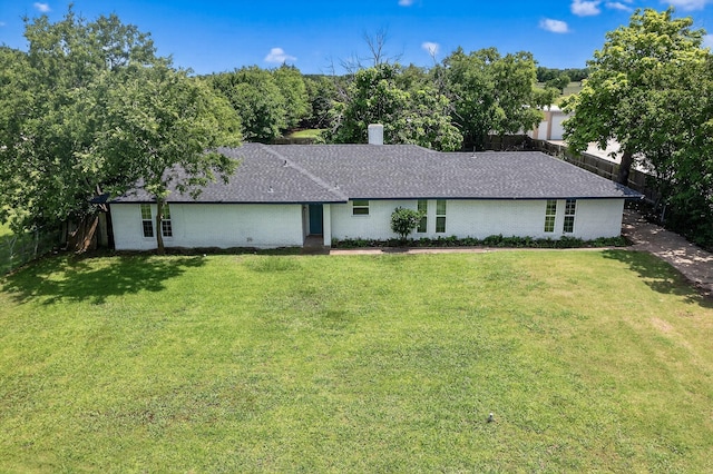600 Pierce Rd, Red Oak, TX 75154 - view of front of house with a chimney, roof with shingles, and brick siding