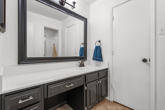 3213 Kingsbridge Dr, Plano, TX 75075 - bathroom with vanity and tile patterned floors