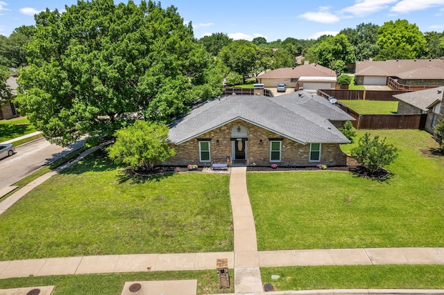 3213 Kingsbridge Dr, Plano, TX 75075 - view of front of house featuring roof with shingles and brick siding