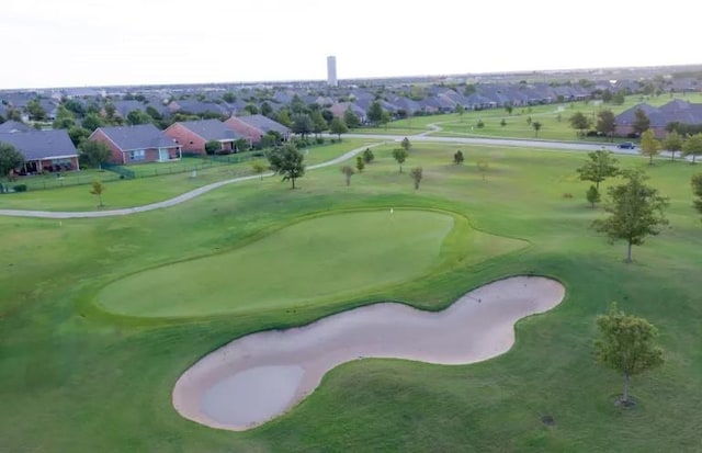 8829 Cantina Bay Ln, Frisco, TX 75036 - view of home's community with a residential view, view of golf course, and a putting green