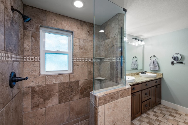 1432 Cimarron Trl, Hurst, TX 76053 - full bathroom featuring double vanity and walk in shower
