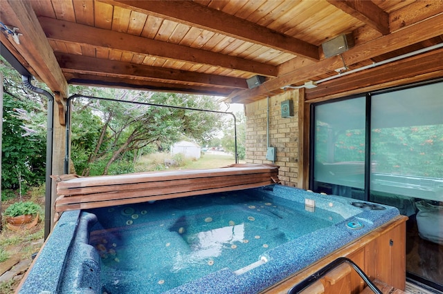 5588 Squires Dr, The Colony, TX 75056 - view of patio featuring a hot tub