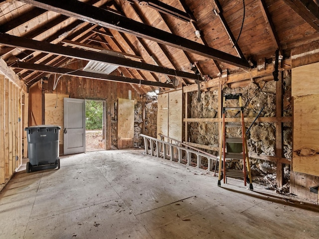 203 E 9th St, Shady Shores, TX 76208 - miscellaneous room featuring vaulted ceiling