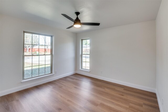 2028 Casa Loma Ct, Grapevine, TX 76051 - unfurnished room featuring light wood finished floors, baseboards, and ceiling fan