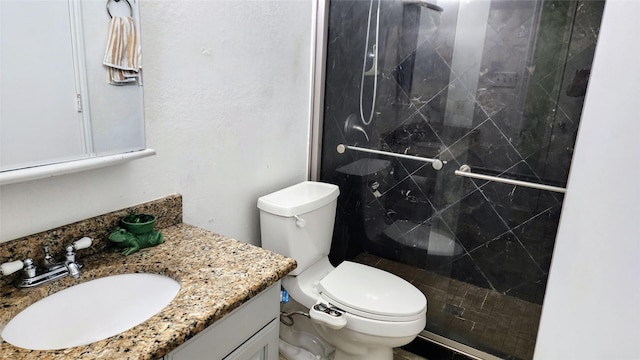 1718 Gentle Wind Dr, Arlington, TX 76018 - bathroom featuring vanity and a marble finish shower