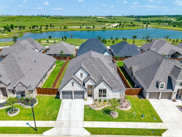 135 Derrett Ln, Rhome, TX 76078 - aerial view of residential area featuring a nearby body of water