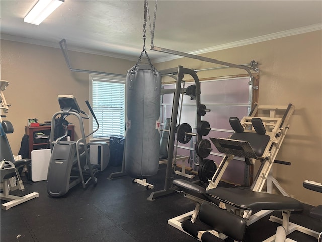 3307 Shawnee Trl, Lake Worth, TX 76135 - workout area with ornamental molding