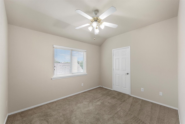 1557 Crystal Pass, Allen, TX 75002 - unfurnished room featuring carpet flooring, a ceiling fan, and lofted ceiling