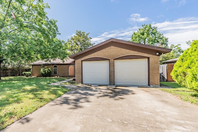 708 Simpson Ter, Bedford, TX 76021 - view of front of house with brick siding, a garage, and asphalt driveway