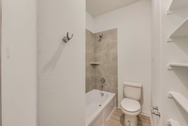 454 Lone Star Dr, Justin, TX 76247 - bathroom with wood finished floors and shower / bathtub combination