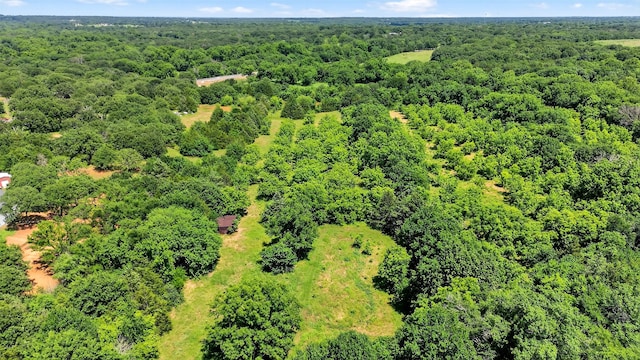344 Trail Rd, Denison, TX 75021 - drone / aerial view of a heavily wooded area