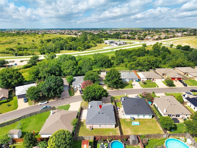 10228 Maverick Dr, Fort Worth, TX 76108 - aerial perspective of suburban area with a pool area