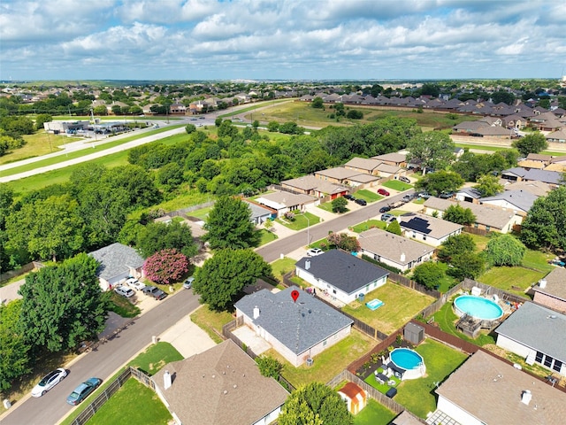 10228 Maverick Dr, Fort Worth, TX 76108 - aerial perspective of suburban area with a pool area
