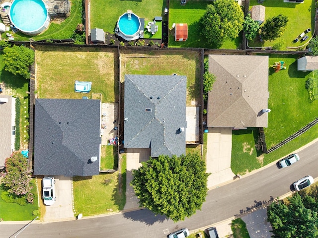 10228 Maverick Dr, Fort Worth, TX 76108 - bird's eye view of a pool area