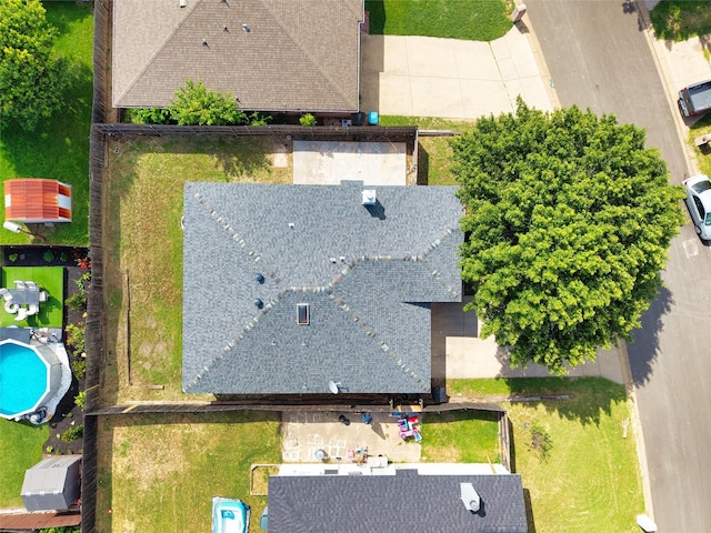 10228 Maverick Dr, Fort Worth, TX 76108 - drone / aerial view of a pool