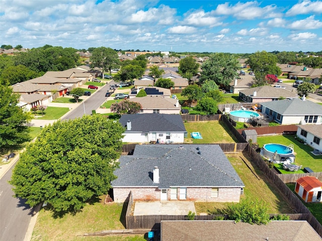 10228 Maverick Dr, Fort Worth, TX 76108 - aerial view of residential area featuring a pool area