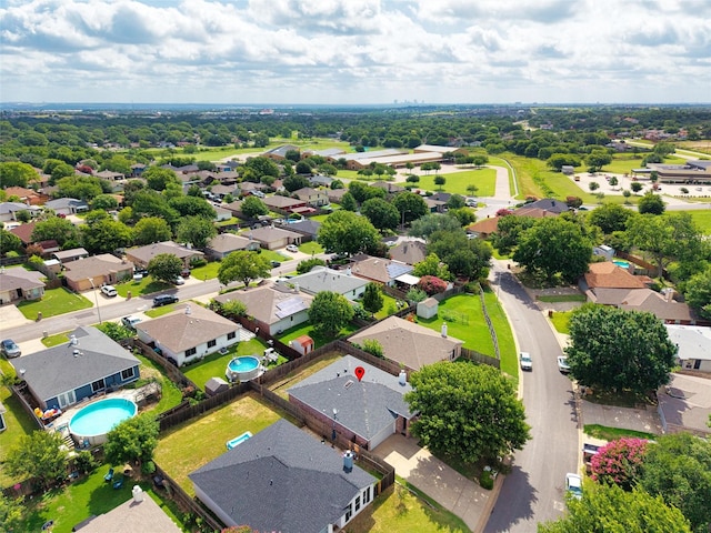10228 Maverick Dr, Fort Worth, TX 76108 - aerial view of residential area with a pool area