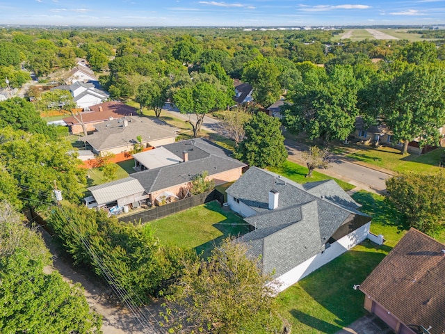 3841 Shady Hollow Ln, Dallas, TX 75233 - aerial perspective of suburban area featuring a forest