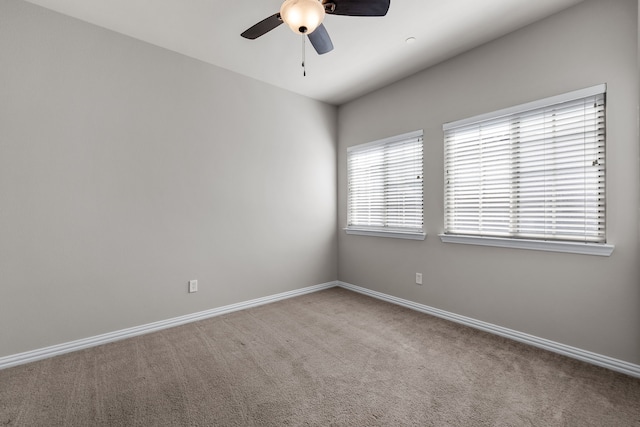 3075 Willow Grove Blvd Unit 2302, Mckinney, TX 75070 - carpeted spare room featuring a ceiling fan and baseboards