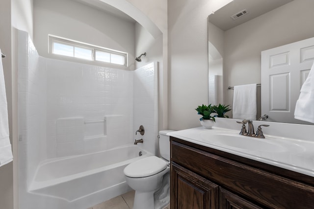 3075 Willow Grove Blvd Unit 2302, Mckinney, TX 75070 - full bath with vanity, tub / shower combination, toilet, and tile patterned floors