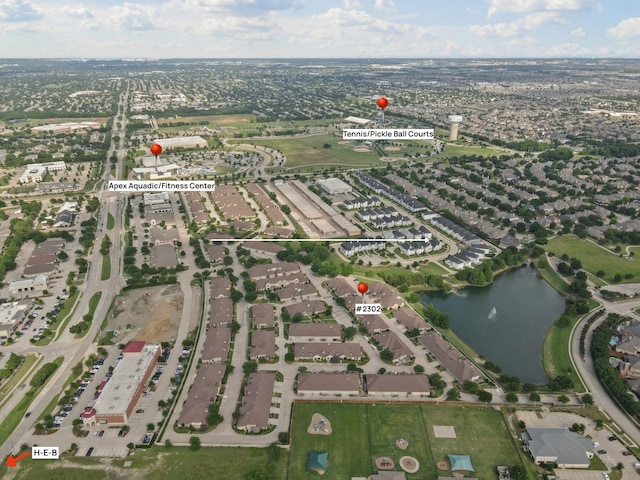 3075 Willow Grove Blvd Unit 2302, Mckinney, TX 75070 - aerial view of property and surrounding area with a large body of water