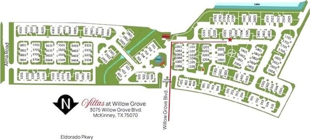 3075 Willow Grove Blvd Unit 2302, Mckinney, TX 75070 - map / location