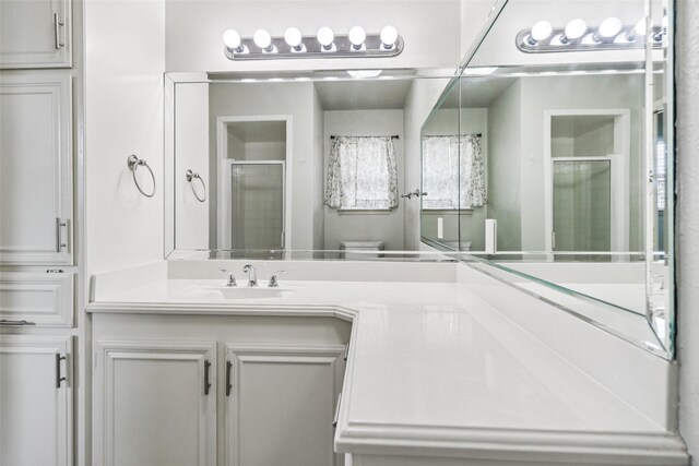 2201 Briarwood Blvd, Arlington, TX 76013 - bathroom with vanity and a shower with door