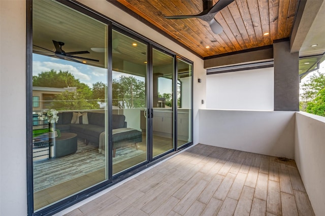 4322 Sexton Ln, Dallas, TX 75229 - deck featuring ceiling fan