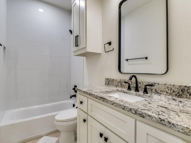 6434 Abner Rd, Terrell, TX 75161 - bathroom with toilet, vanity, and  shower combination