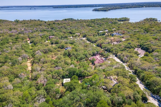 711 Majestic Oaks Dr, Oak Point, TX 75068 - drone / aerial view of a nearby body of water and a notable bridge