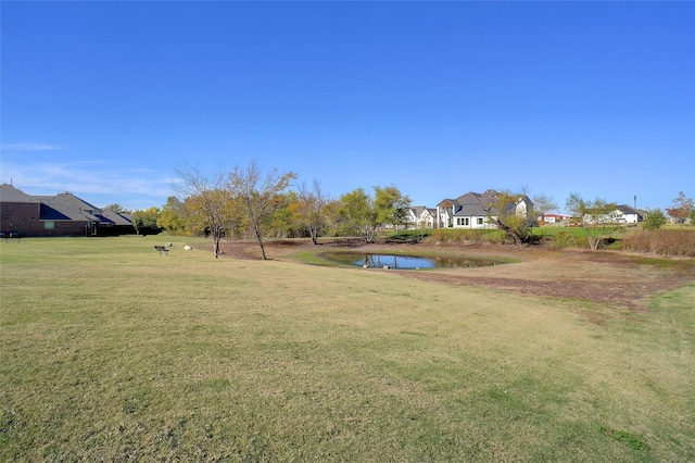 2929 Log Cabin Dr, Celina, TX 75009 - view of green lawn with a water view