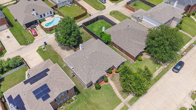 1458 Foxwood Ln, Rockwall, TX 75032 - aerial view of residential area featuring a pool
