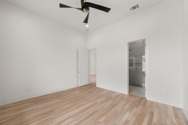 1106 Knoll Crest Dr, Mansfield, TX 76063 - unfurnished bedroom with light wood-type flooring, baseboards, and connected bathroom