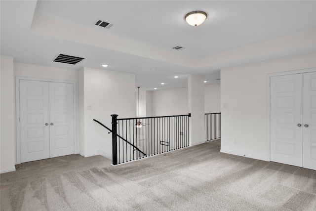 545 Oakmoss St, Little Elm, TX 76227 - empty room featuring carpet and recessed lighting