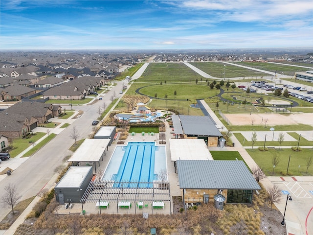 545 Oakmoss St, Little Elm, TX 76227 - aerial view of a pool