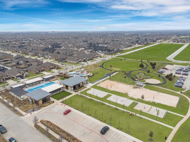 545 Oakmoss St, Little Elm, TX 76227 - bird's eye view of a pool