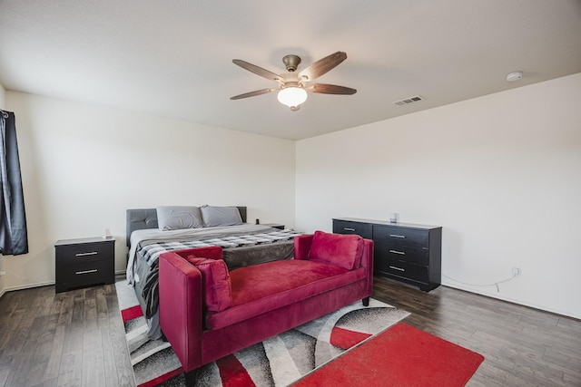 3428 Baby Doe Ct, Fort Worth, TX 76137 - bedroom with wood finished floors and ceiling fan
