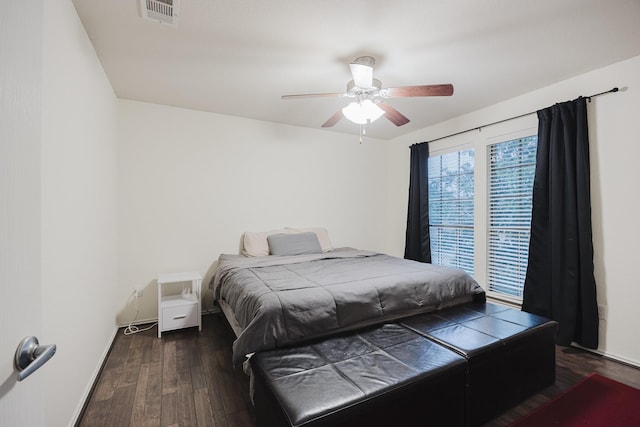 3428 Baby Doe Ct, Fort Worth, TX 76137 - bedroom with wood finished floors, a ceiling fan, and baseboards
