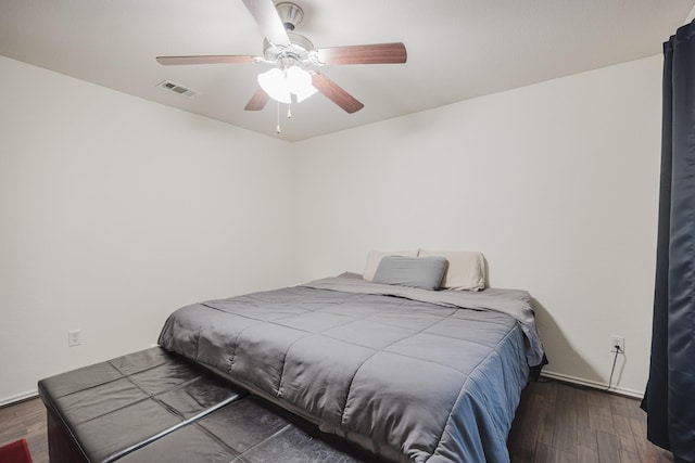 3428 Baby Doe Ct, Fort Worth, TX 76137 - bedroom featuring wood finished floors and ceiling fan