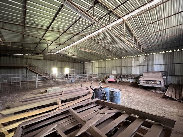 1578 Stainback Rd, Red Oak, TX 75154 - misc room with metal wall and vaulted ceiling