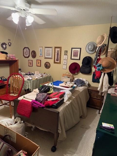 502 E College St, Leonard, TX 75452 - bedroom featuring carpet flooring and a ceiling fan
