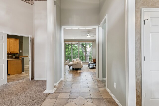 5321 Joe Wilson Rd, Midlothian, TX 76065 - hall featuring ornate columns
