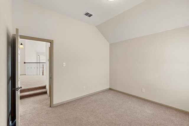 5766 Wellington Ln, Frisco, TX 75033 - additional living space featuring carpet and vaulted ceiling